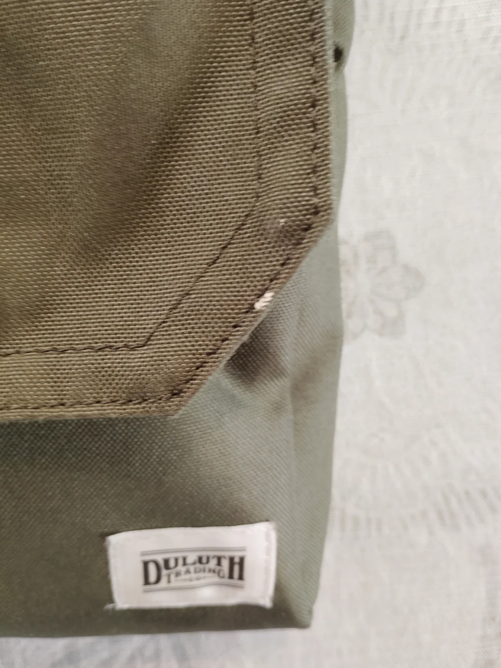 Duluth Trading Co Olive Green Crossbody/Messenger Utility Bag